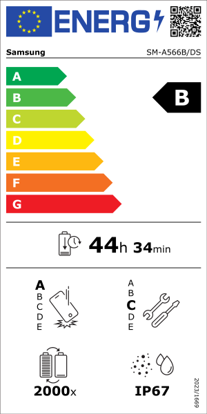 Classe Energetica di Samsung A56